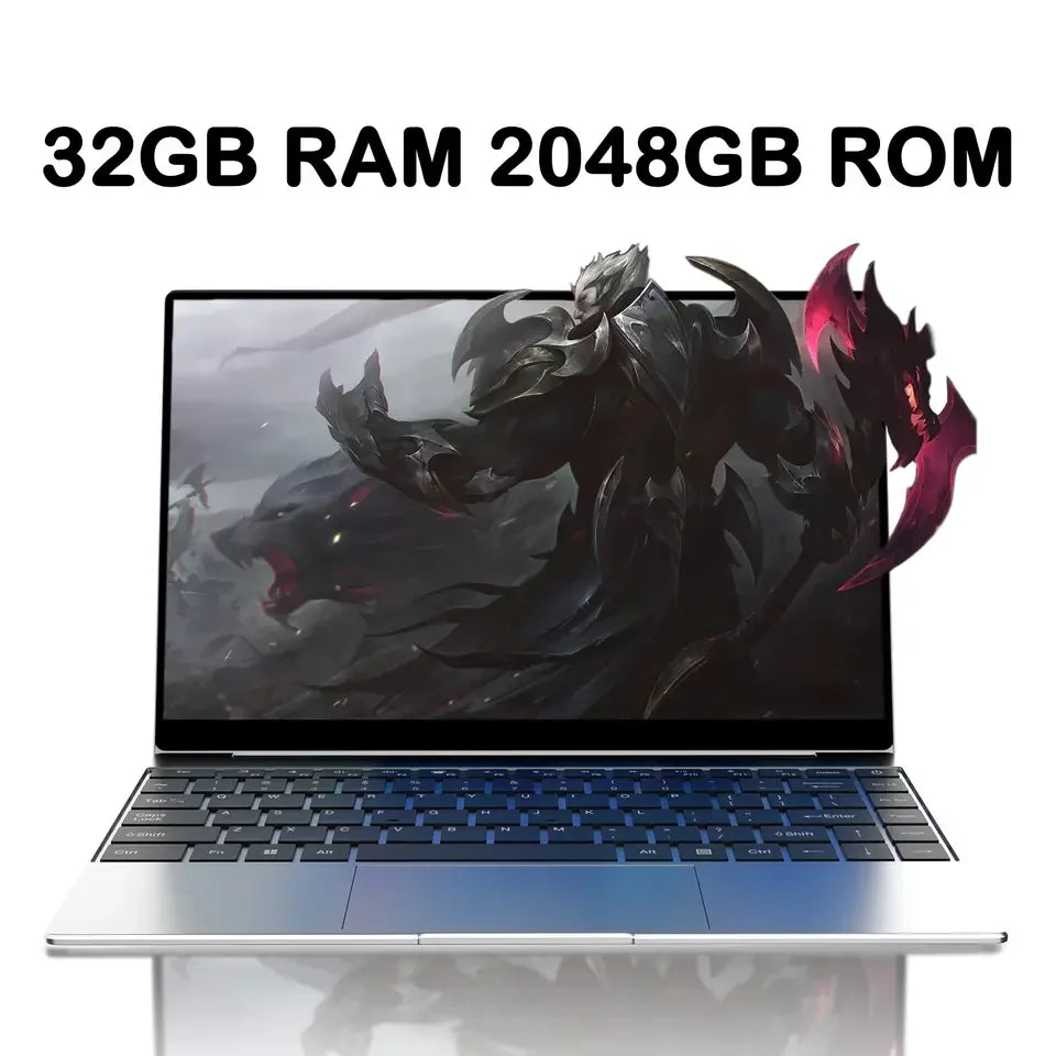 Original Ultra Slim 14.1" Laptop Intel Core I7-8650U Windows 11 Pro 32GB RAM 2TB M.2 SSD - Ideal for Office & Study 1920*1080 HD