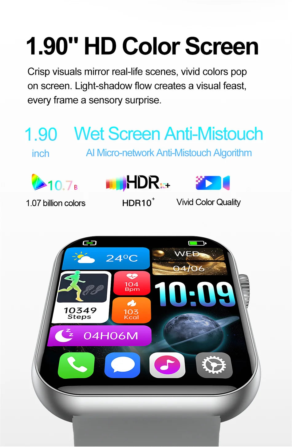 New Smart Watch For Women Full Touch Screen Bluetooth Call Waterproof Watches Sport Fitness Tracker Smartwatch Lady Reloj Mujer