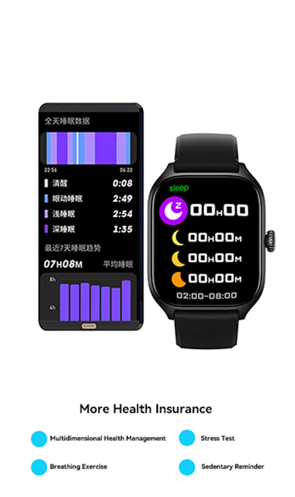 2026 New Smart Watch For Android IOS 2.01Inch Color Screen Bluetooth Call Blood Oxygen/Pressure Monitoring Smart Watch Women Men