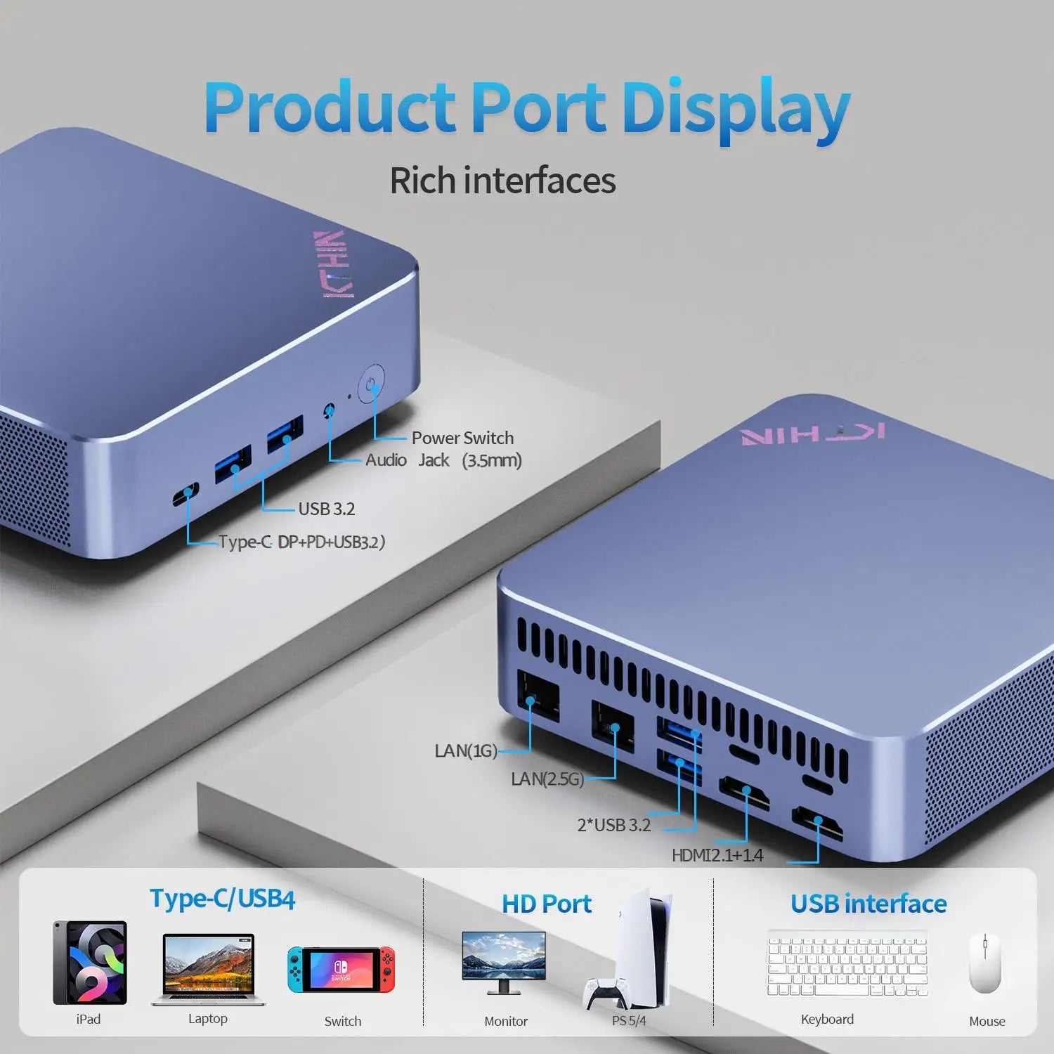 Mini PC Computer i5-1340P WIFI6 BT5.2 Mini Gaming PC 2.5G LAN USB4.0 DDR5 4800MHz PCIe SSD Mini Desktop Computer/ OpenClaw