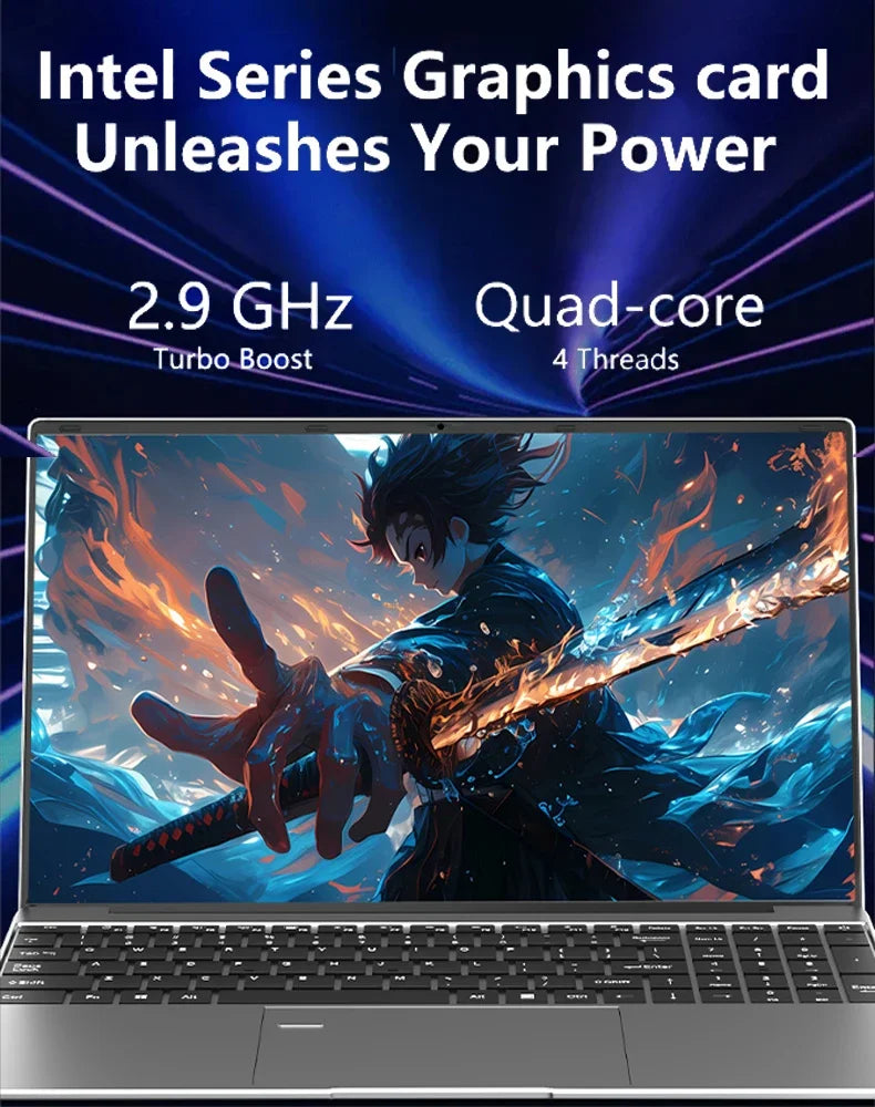 2026 15.6" Laptop Intel Core i9 9900 32GB RAM 2TB SSD 1920*1080HD Windows 11 Gaming Computer PC Gamer office Ultra Slim Notebook