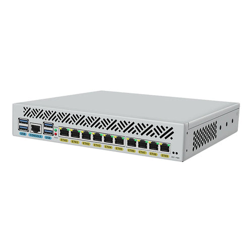 1U Rackmount Computer Intel Core I7 10510U I3 8145U 10x1GbE LAN Workstation Desktop PC for Home or Business Rackmount Server