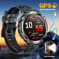 Smart Watch - GPS Tracking, LED Flashlight, 1.43" AMOLED, 3ATM Waterproof, Bluetooth Call, Heart Rate, 100+ Sports Modes