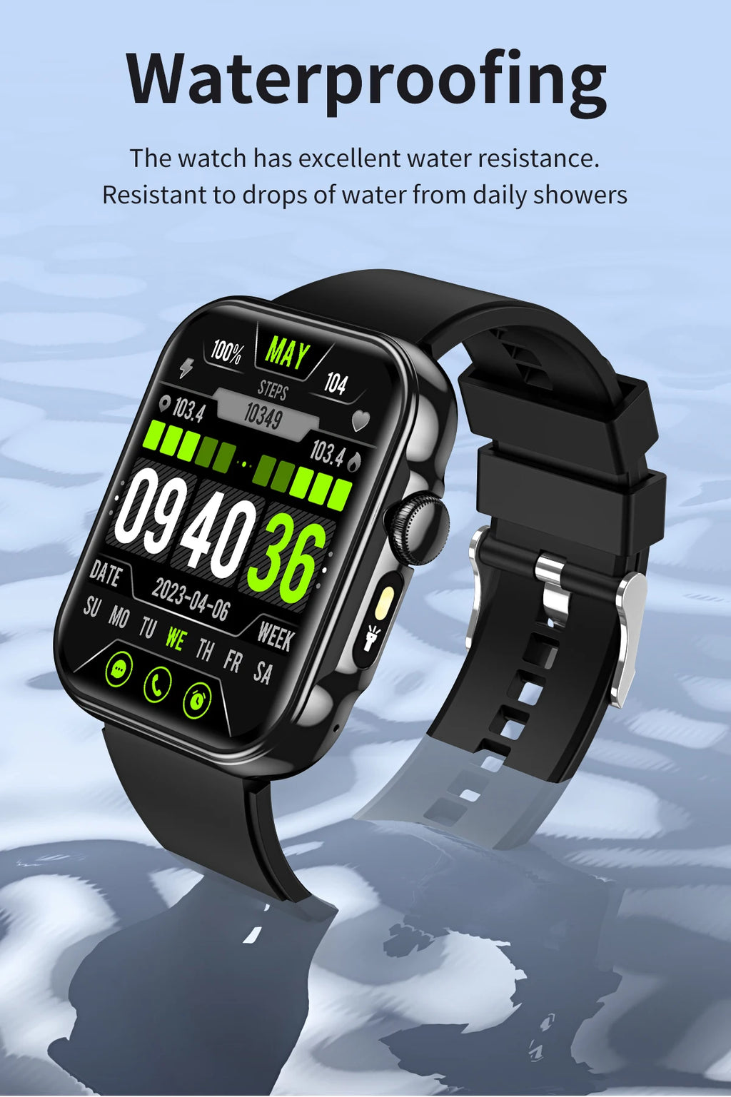 2025 Smart Watch Men 2.01‘’ HD Large Screen LED Flashlight Bluetooth Call Women's Fitness Tracker Waterproof Sports Smartwatch