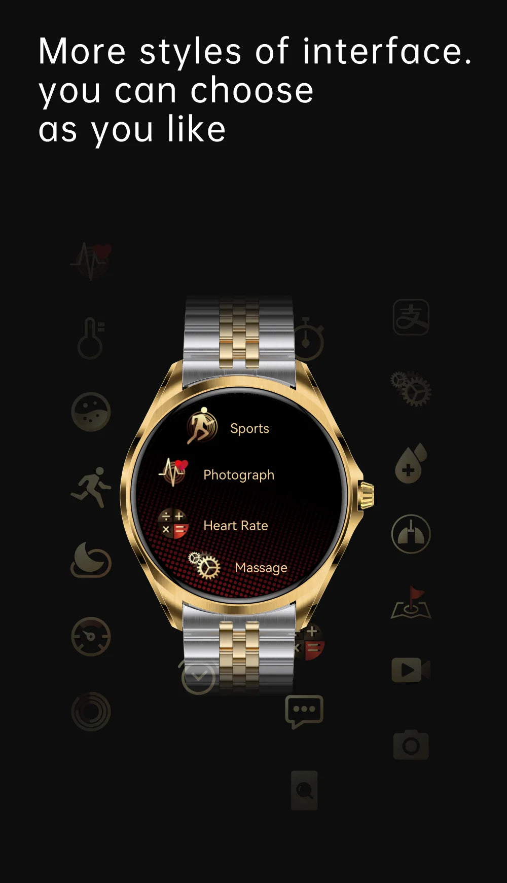 Smart Watch  6.5mm Ultra - Thin 1.43" AMOLED Screen Bluetooth Call 120+ Sports Modes for Daily & Sports