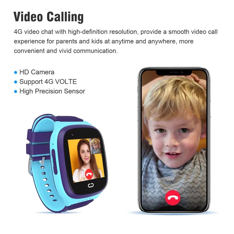 SmartWatch 2025 Newest Model LT31 4G GPS Kids Smart Watch Phone Waterproof SOS Smartwatch With SIM Card For Boys and Girls