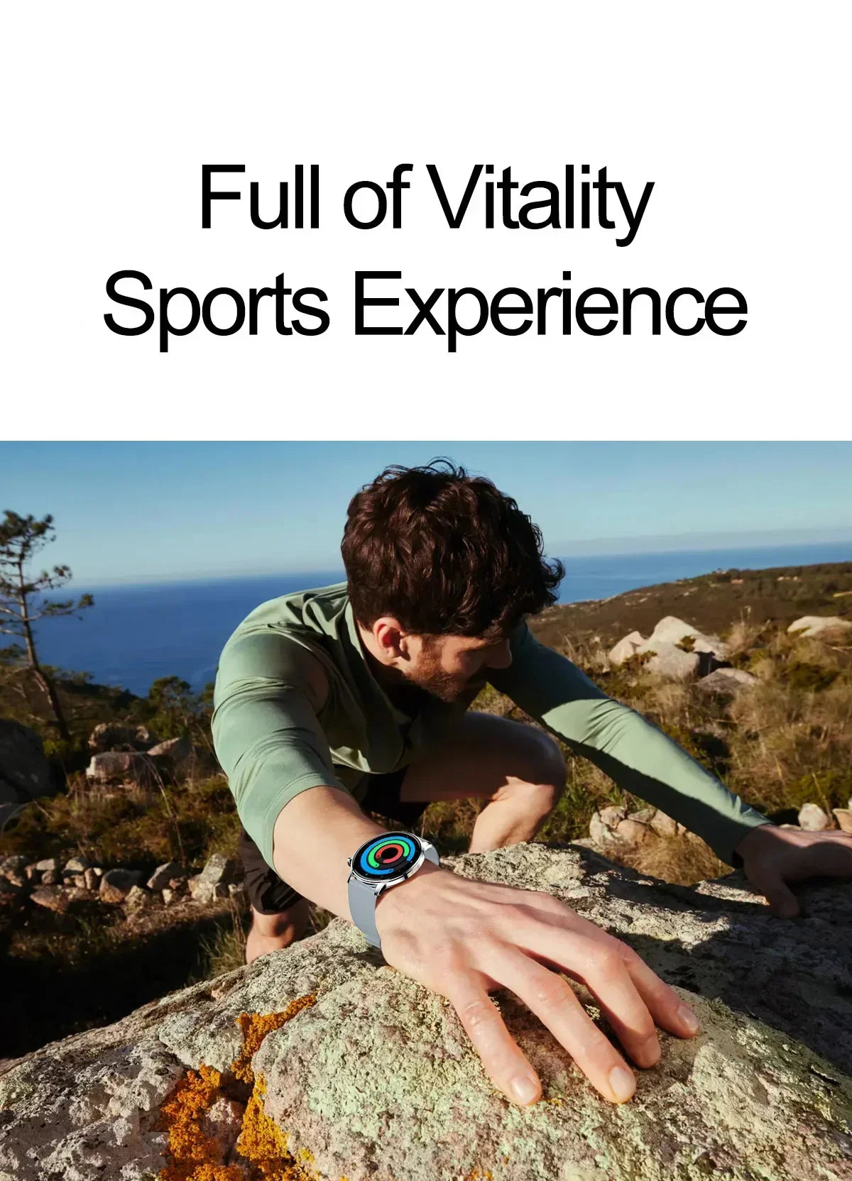2026 Smart Fashion Watch 1.43'' 100+ Sports Mode Information Push Voice Assistant IP68 Waterproof Custom Watch Face Smart Watch