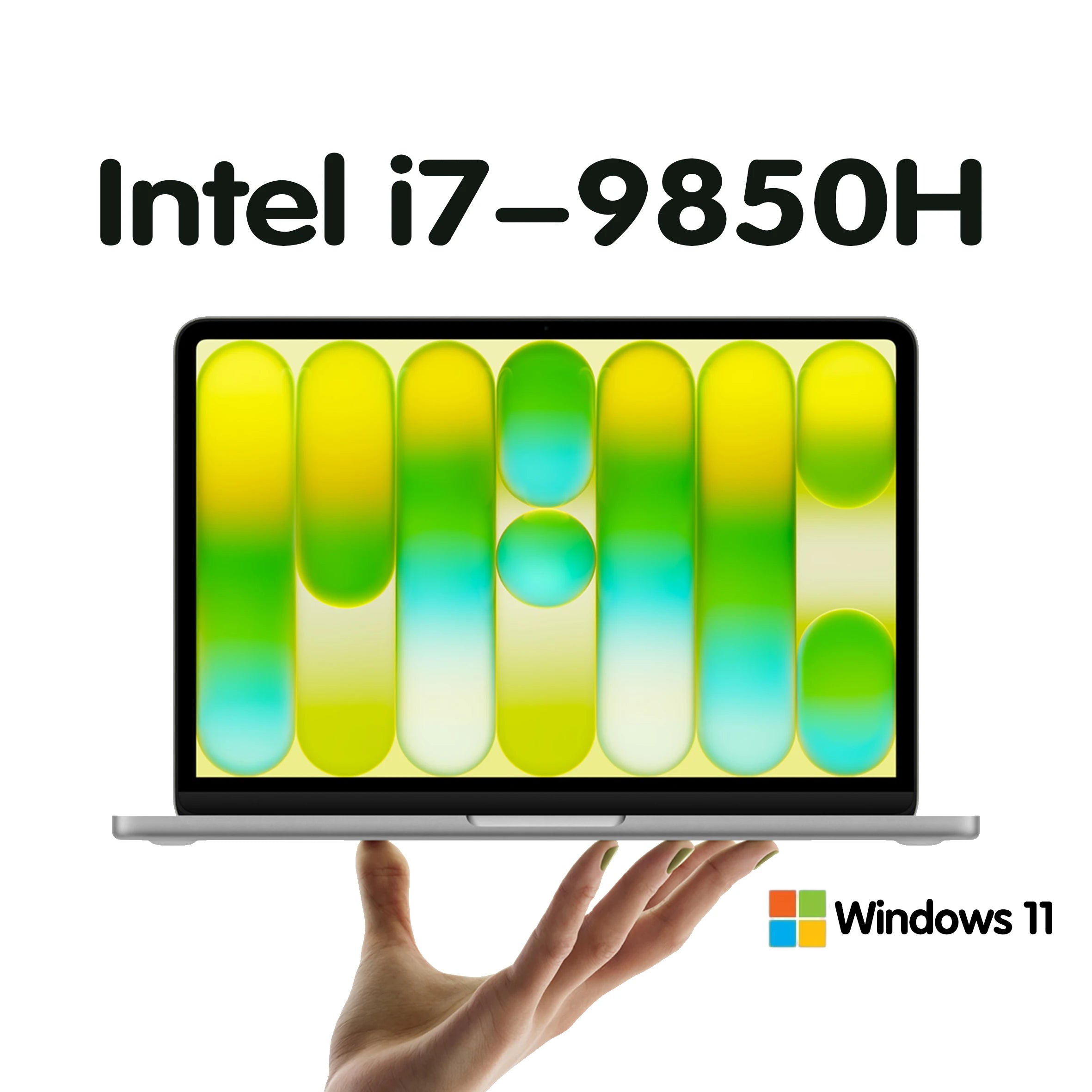 New Laptop Intel Core i7-9850H Atom A3950 Portable Laptop Windows11 Pro 12GB RAM 1TB 2TB M.2 SSD 14.1 inch Office Study Computer