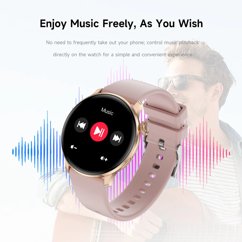 2026 New Smart Watch For Women Gift 1.43 Inch Full Touch Screen Sports Watches 500+Custom Dial Call Waterproof Smartwatch Ladies