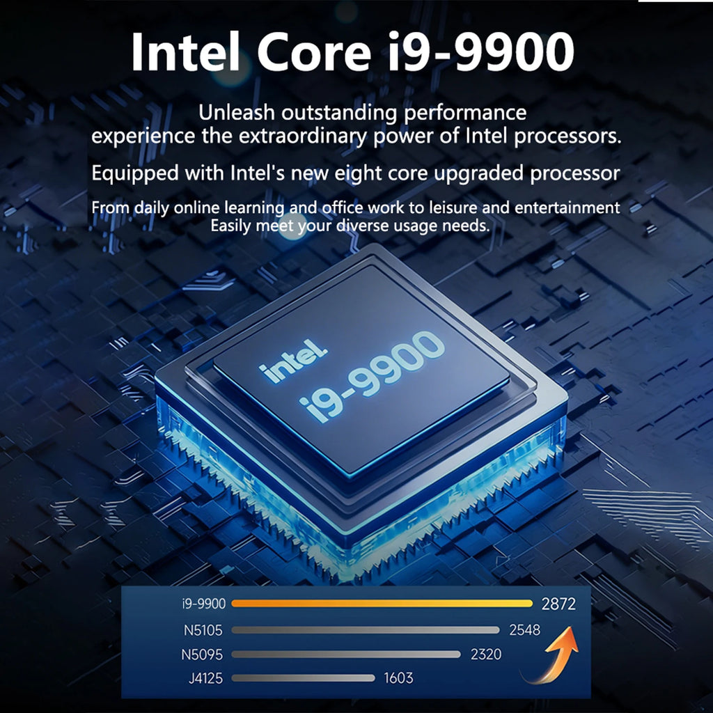 2026 15.6" Laptop Intel Core i9 9900 32GB RAM 2TB SSD 1920*1080HD Windows 11 Gaming Computer PC Gamer office Ultra Slim Notebook