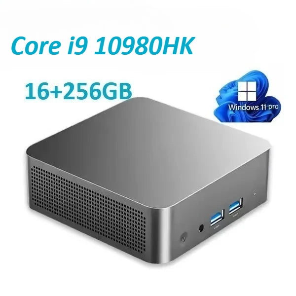 New PC Mini Intel Core i9 10980HK Gaming PC Computer 16GB RAM M.2 SSD Windows 11 Pro WiFi 6 BT5.2 UHD Gamer Desktop PC