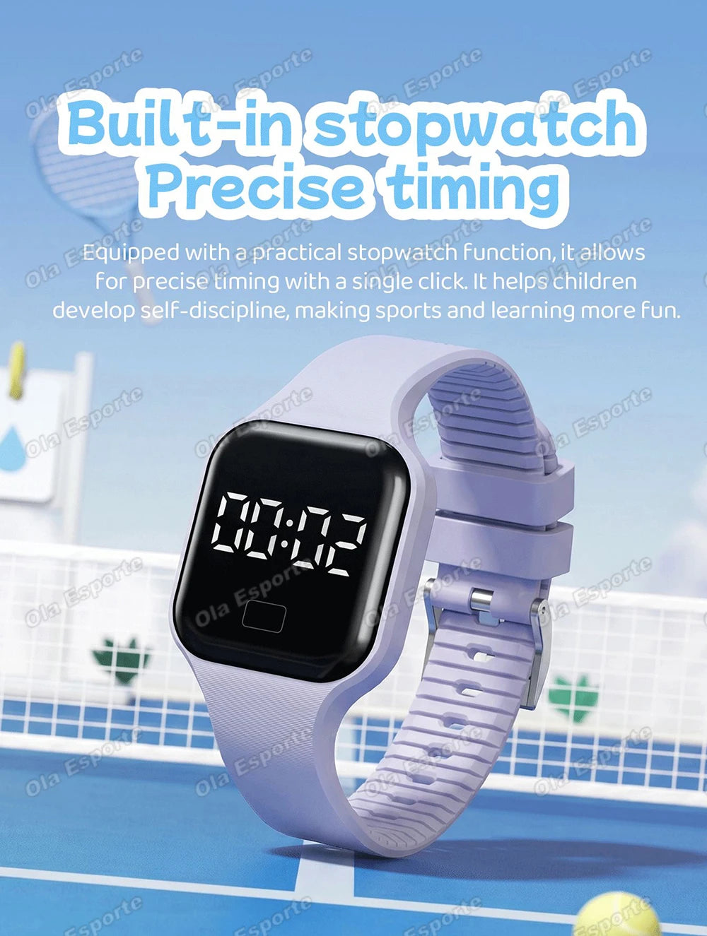 Smart Watch For Men Sports High School Student Sleep Monitor Waterproof Alarm Clock Multi Functional Women Electronic Watch HW12