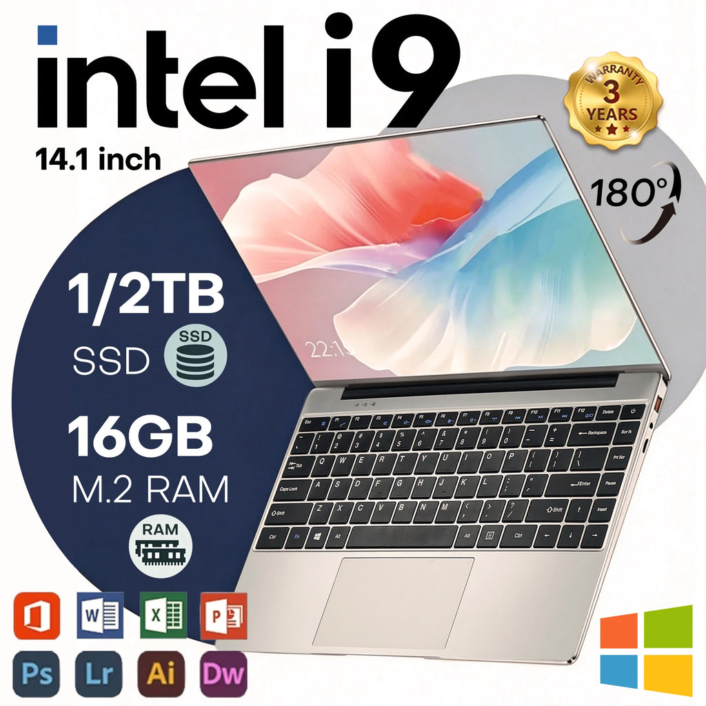 NEW i9 PC Laptop Computer Windows 11 Pro Intel Core i9 10980HK/N150 16GB 1TB Gaming Notebook Dual-Band WiFi 6 Core Laptops