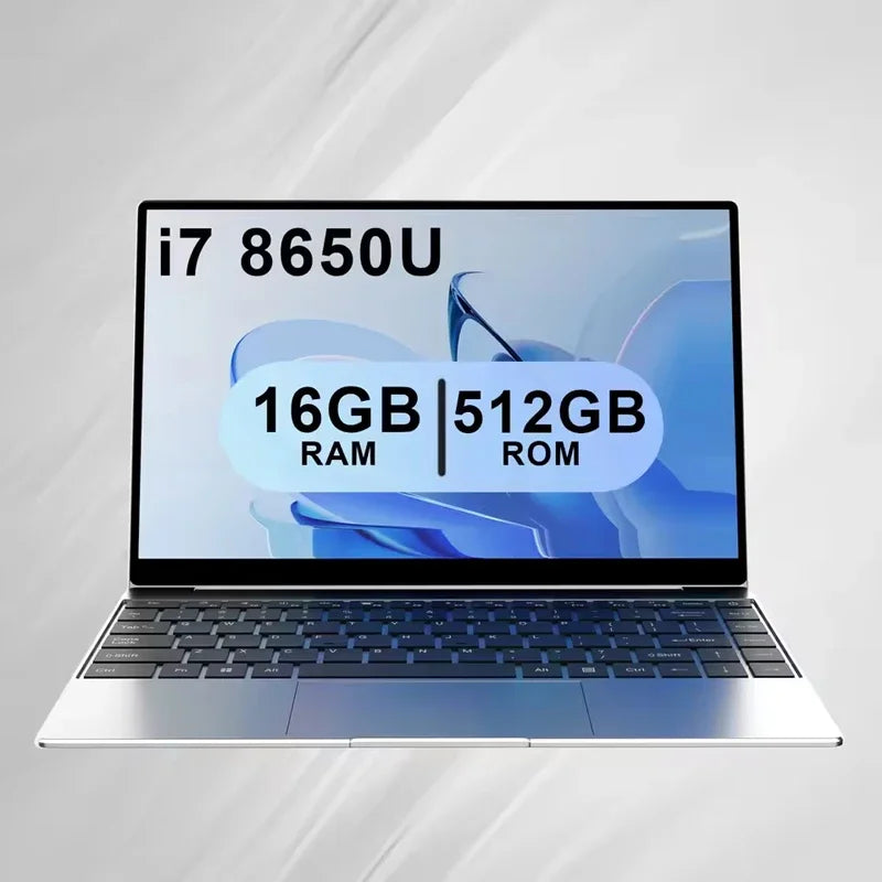 Windows 11 Pro Portable New 14.1 Ultra Slim Laptop 32GB 2TB Gaming PC 1920*1080 HD Office Study Intel Core I7-8650U