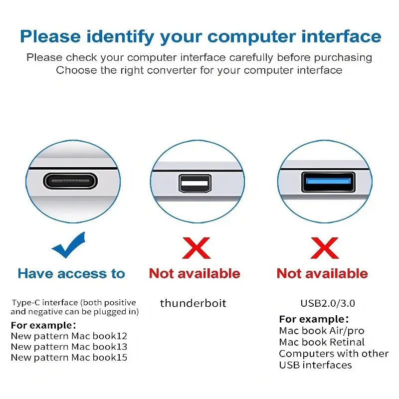 3 in 1 USB C male to female hub with 4K HDMI USB 3 0 and charging for MacBook Air 12 portable data transfer and display solution