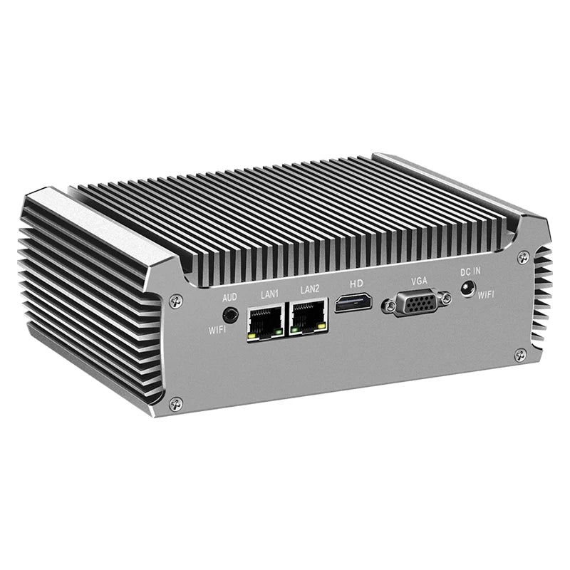 Inter Core i3 i5 i7 Industrial Mini PC Support WiFi 3G/4G LTE Linux Pfsense Computer with 2xLAN 2xRS232 4xUSB3.0 Windows10 Ready