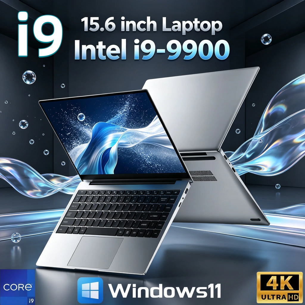 New Ultra Slim Windows 11 Pro 15.6' Laptop Intel I9-9900 32GB RAM 2TB SSD Gaming Office Study Computer PC, Reliable
