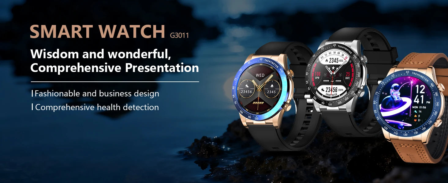 2026 new smart fitness watch with health tracking, heart rate monitor, NFC access, blood pressure check, and wireless calling,