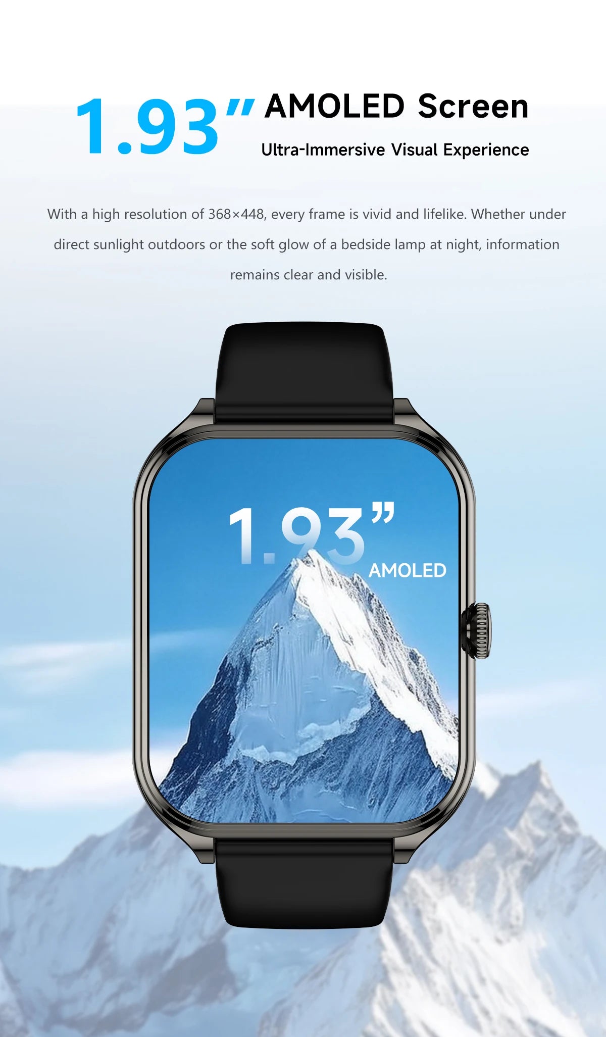 2026 1.95-inch Ultra Smart Watch For Men Women 300mAh High Capacity Battery Outdoor Sports Fitness Health Monitoring Smartwatch