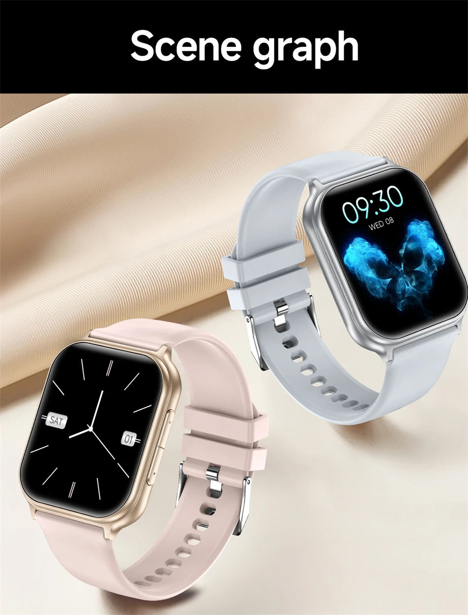 2026 New Smartwatches Men Women Professional Sports Fitness IP68 Waterproof Built-in 24H Heart Rate Bluetooth Call Smart Watch