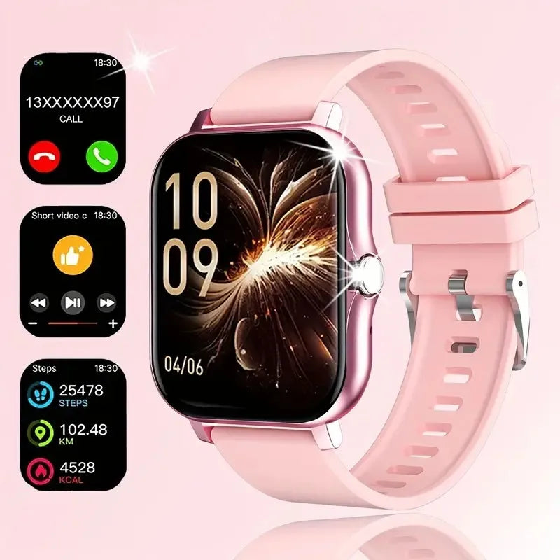 2026 Smart Watch 1.83 Inch HD Display Answer Make Call Message Preview Sport Modes DIY Dial Weather Forecast Men Women