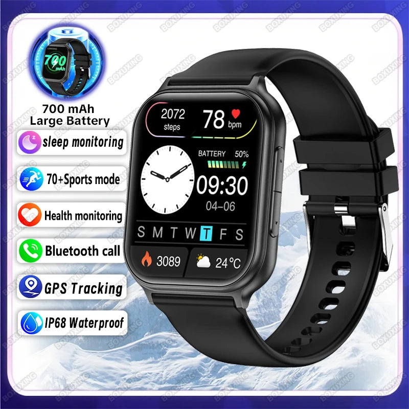 2026 New Smartwatches Men Women Professional Sports Fitness IP68 Waterproof Built-in 24H Heart Rate Bluetooth Call Smart Watch
