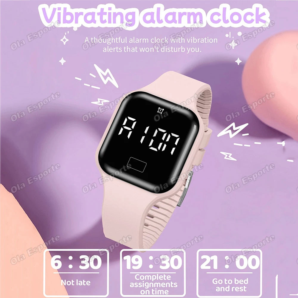 Smart Watch For Men Sports High School Student Sleep Monitor Waterproof Alarm Clock Multi Functional Women Electronic Watch HW12