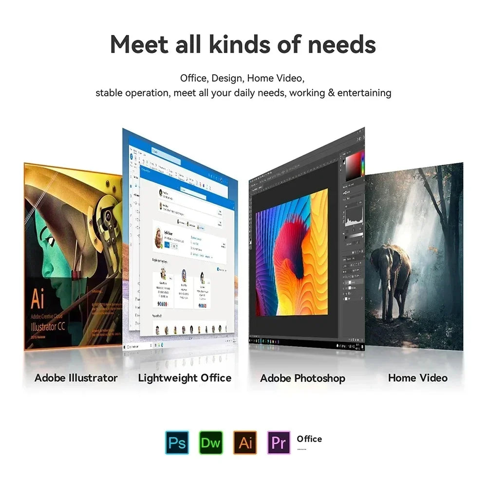 Windows 11 MiniPC Intel Core I9 10980HK 16GB 32GB RAM WIFI6 BT5.2 4K 1TB 2TB SSD 1000Mbps Protable Gaming Computer PC