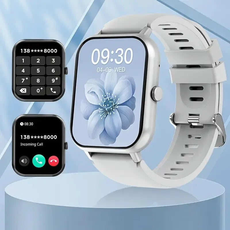 Smartwatch With 1.83" Full Touch Screen,Text & Call Functions,100+ Sports Modes,Pedometer,Calorie Counter,Android & Iphone