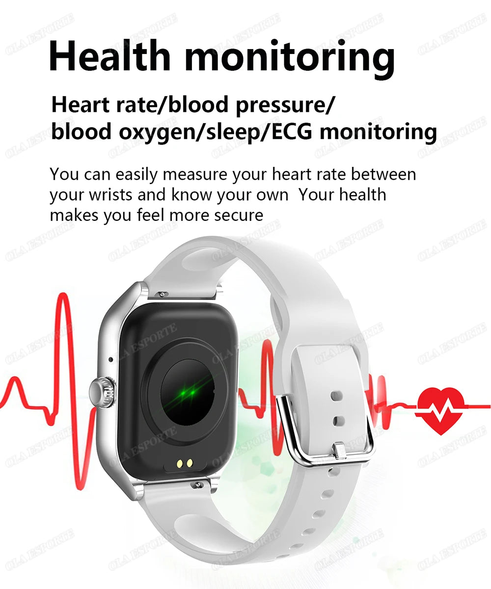 Smart Watch For Android IOS Watches 2.01inch HD Display Bluetooth Call Message Alert Music Sports Mode Smartwatch Men Women Gift