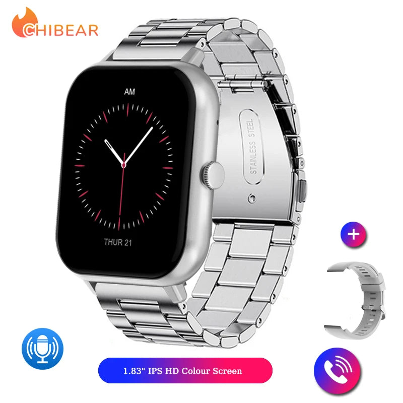 2025 New Smart Watch For Men Women Gift Full Touch Screen Sports Fitness Watches Bluetooth Call Smartwatch Woman For Andriod&IOS