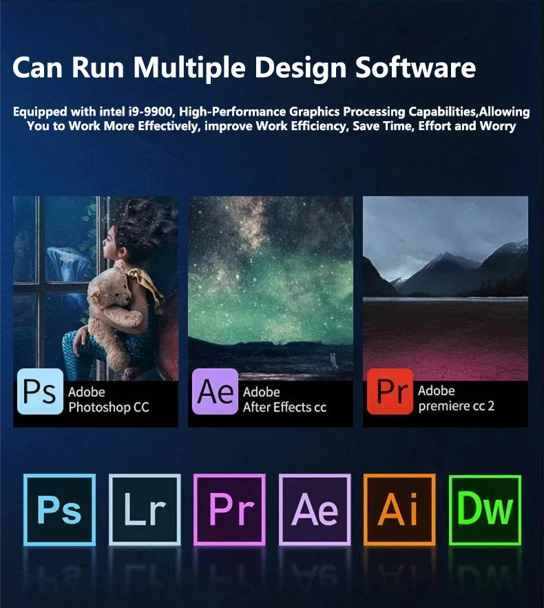 15.6" Intel Core i9 10980HK Windows 11 Pro Laptop Computer 32GB RAM 512GB 1TB 2TB SSD Portable Notebook PC Office Study Laptops