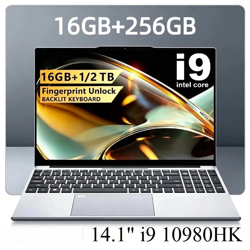 Intel Core i9-10980HK 14.1 Gaming Laptop 8C16T 2.4-5.3GHz 16MB L3 45W 32GB DDR4 2TB SSD Office Notebook Fast Pro