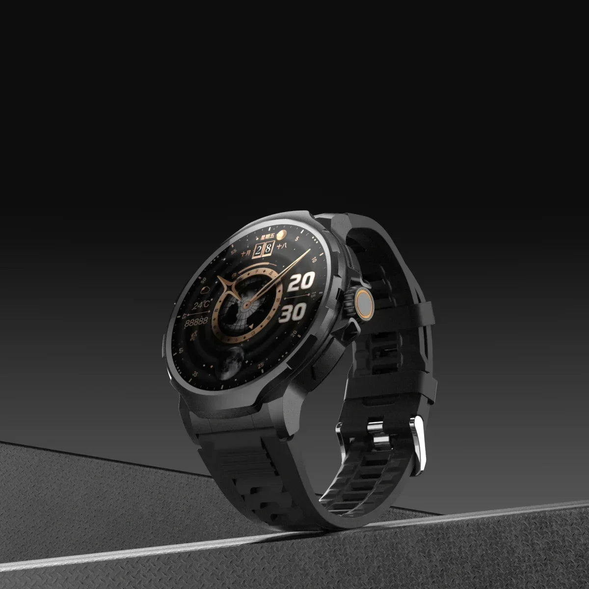 2025 New Smartwatch 1.85-inch Display High Definition Screen Android OS 4G SIM Card 180° Rotating Camera Waterproof WiFi GPS