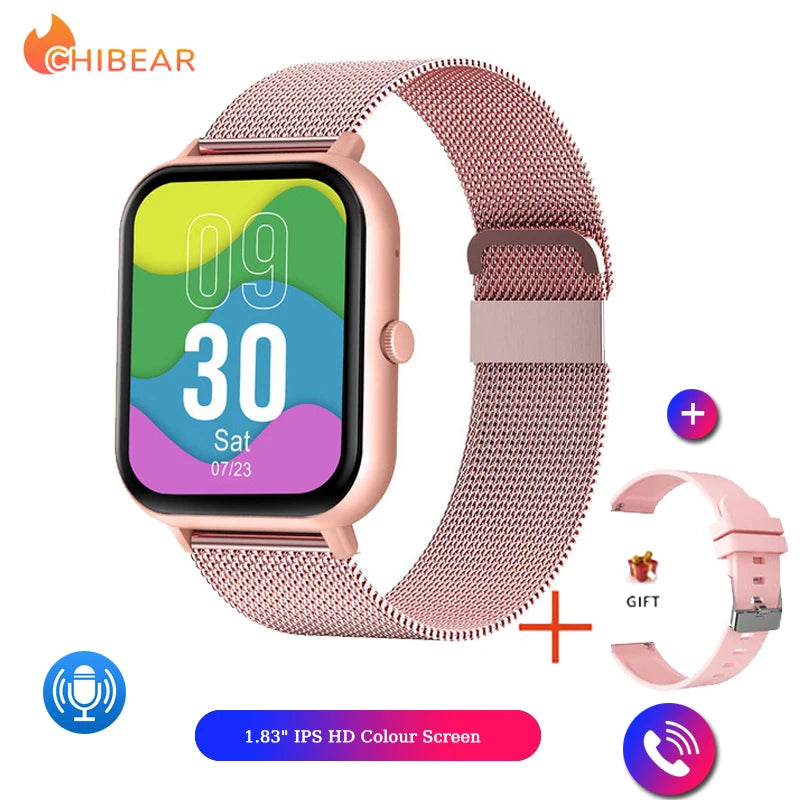 2025 New Smart Watch For Men Women Gift Full Touch Screen Sports Fitness Watches Bluetooth Call Smartwatch Woman For Andriod&IOS