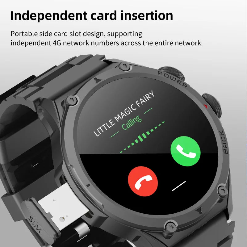 Smart Watch with Large HD Anti-blue Light Eye-friendly Screen, Cellular Network & Built-in GPS Positioning