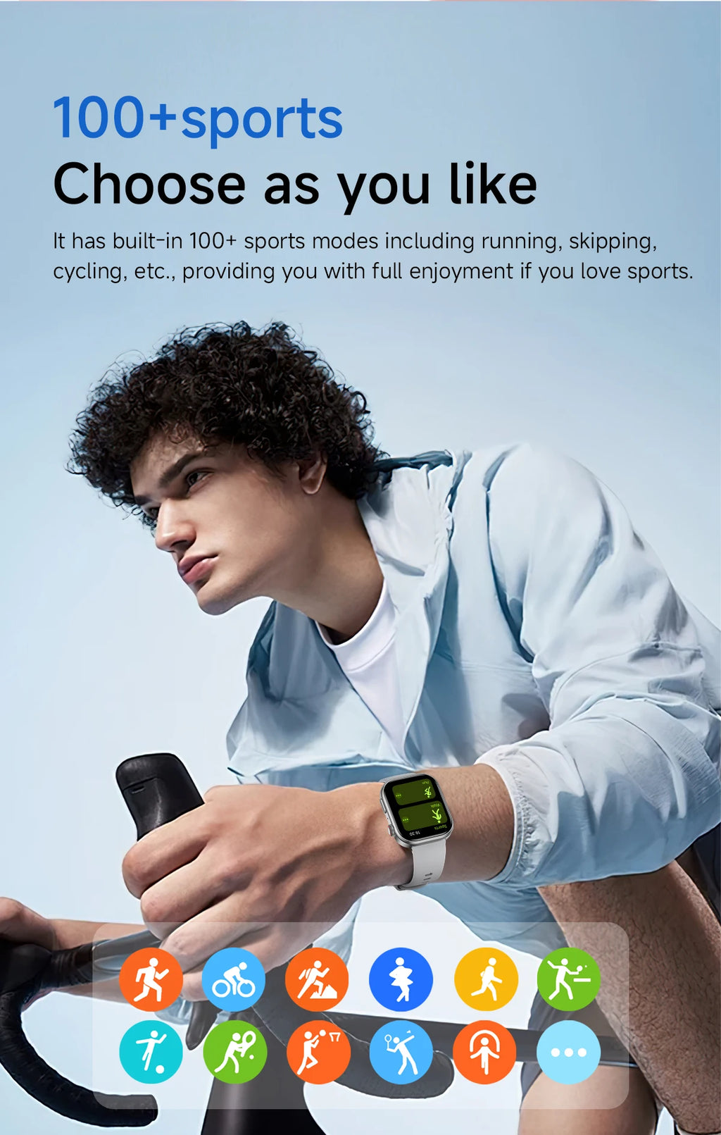 2026 NEW Smart Watch for Android/IOS 2.01“ HD Screen Health Monitoring Bluetooth Call Music Control Sport Watch for Men Women
