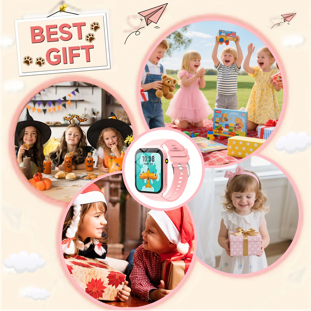 Youngsters's Smart Watch with,Built-in Multiple Brain Games, LED Flashlight, Camera, Calculator, and Other Practical Tools,