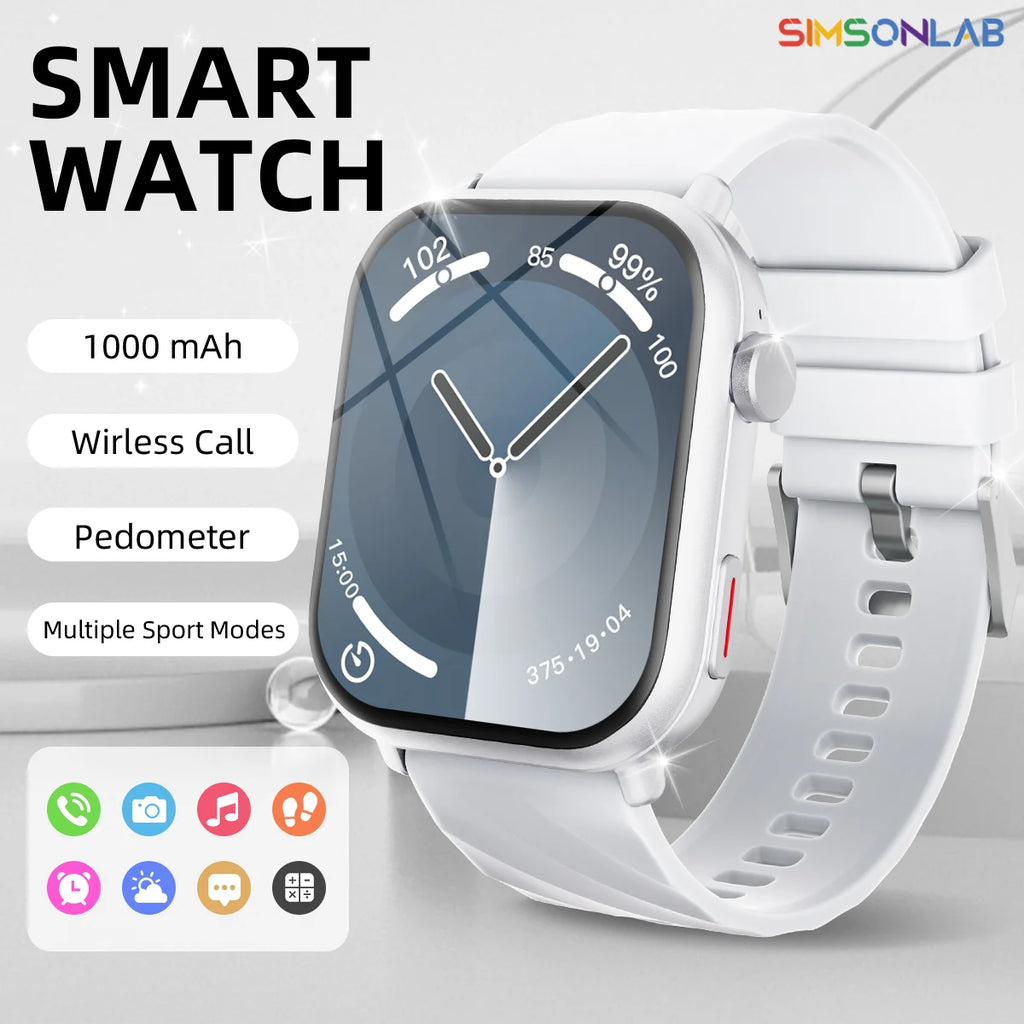 New Smartwatch 2026 1.83''HD Screen AMOLED 1000mAh Large Battery Outdoor Sports Watches IP68 Waterproof for Men Women Gifts