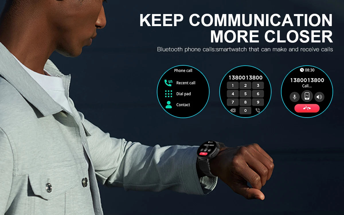 Smart Watch Ultra for Women men 1.52'' HD display sport Fitness tracker with Health Tracking,120+ Sport modes for Android IOS
