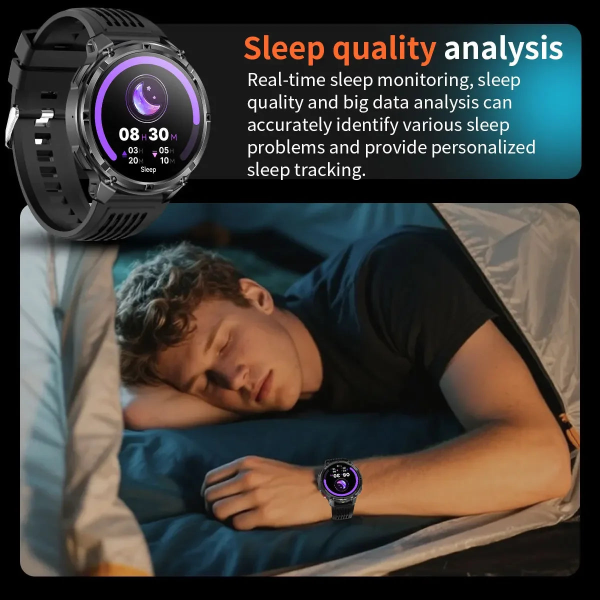 Smart Watch IP68 Waterproof Alarm Clock Reminder Music Control Breathing Training Exercise Mode Health Monitoring Smart Watch