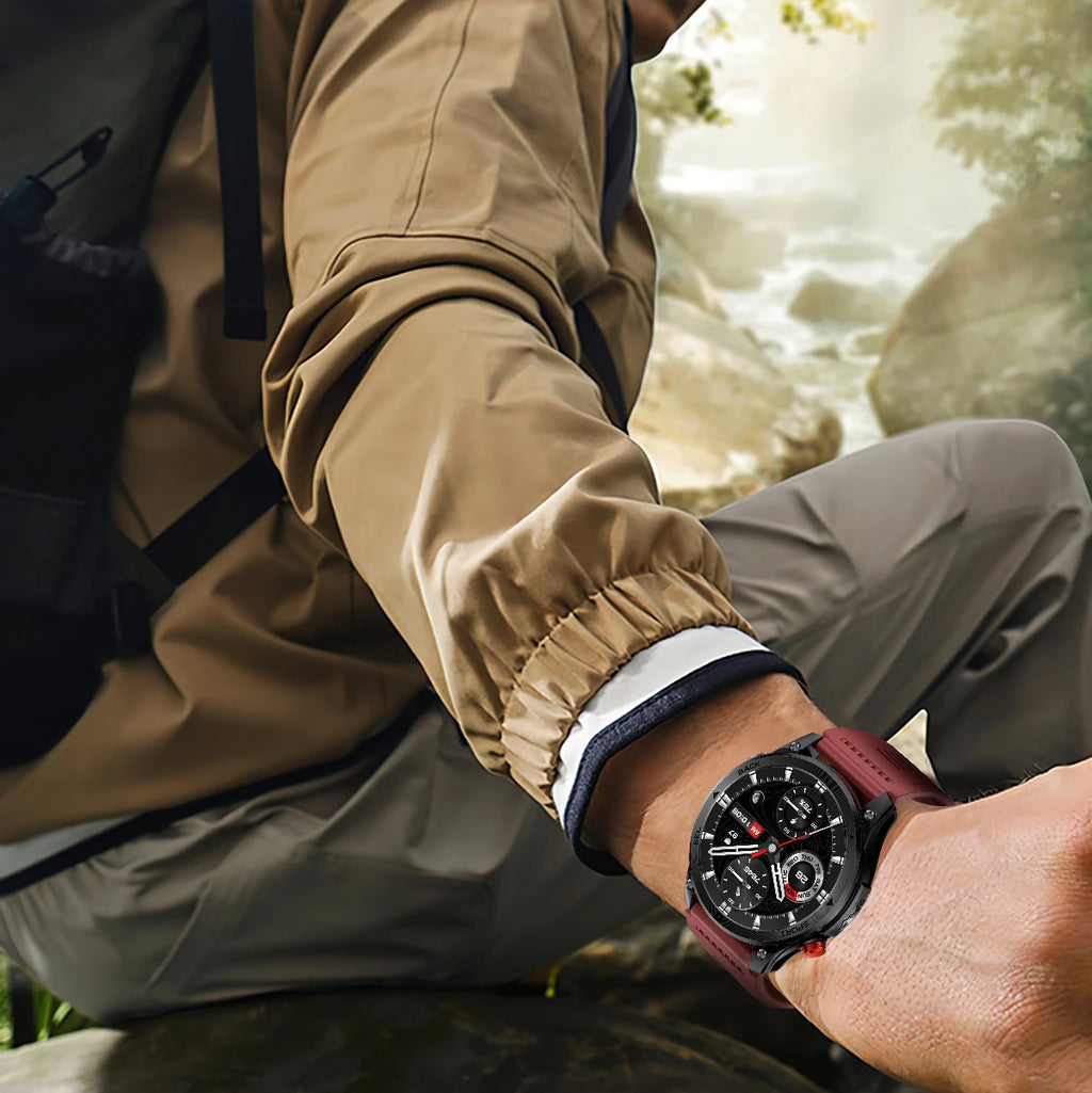 2026NEW Smart Watch Outdoors Sports MAN Bluetooth Call IP68 Waterproof Heart Rate GPS HD Screen Large Battery Health Monitoring