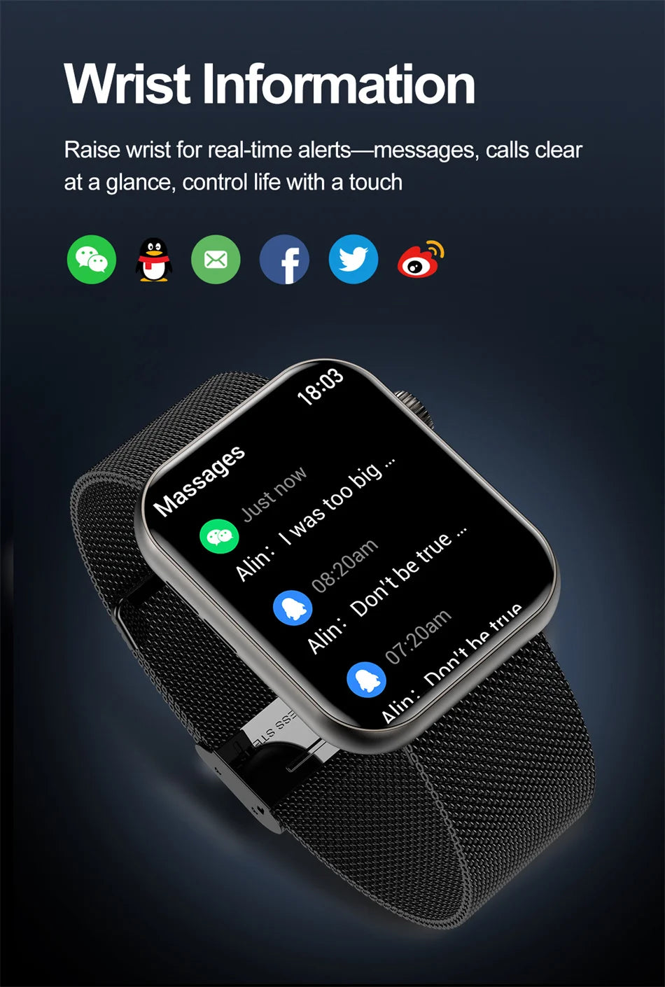 New Smart Watch For Women Full Touch Screen Bluetooth Call Waterproof Watches Sport Fitness Tracker Smartwatch Lady Reloj Mujer
