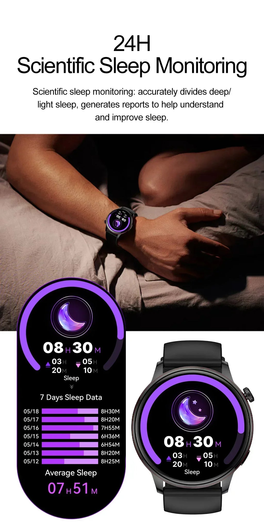 2026 Smart Fashion Watch 1.43'' 100+ Sports Mode Information Push Voice Assistant IP68 Waterproof Custom Watch Face Smart Watch