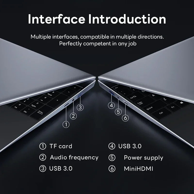 NEW Core I9-10980HK Laptop 16GB RAM 1/2TB SSD Portable Laptops 14.1-inch Windows 11 Pro Notebook Computer Office Gaming