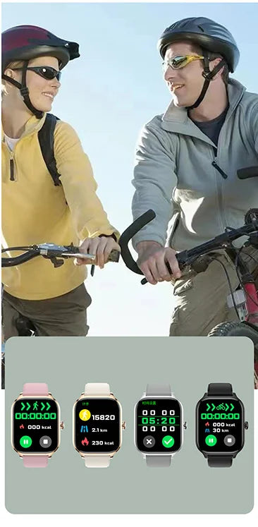 2026 New Smart Watch For Android IOS 2.01Inch Color Screen Bluetooth Call Blood Oxygen/Pressure Monitoring Smart Watch Women Men