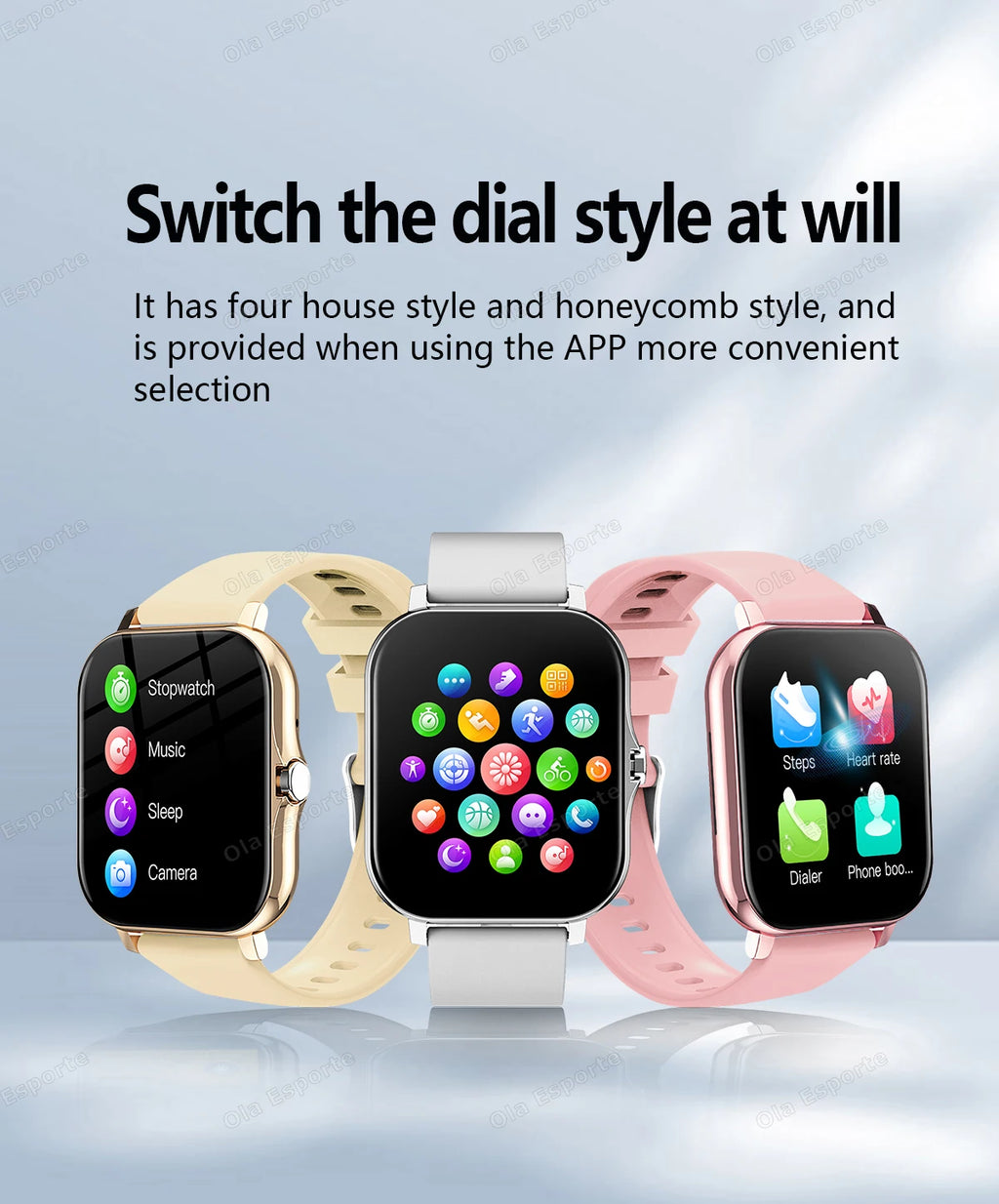 New Smart Watch 2.01 Inch HD Display Answer Make Call Message Preview Sport Modes smartwatch DIY Dial Weather Forecast Men Women