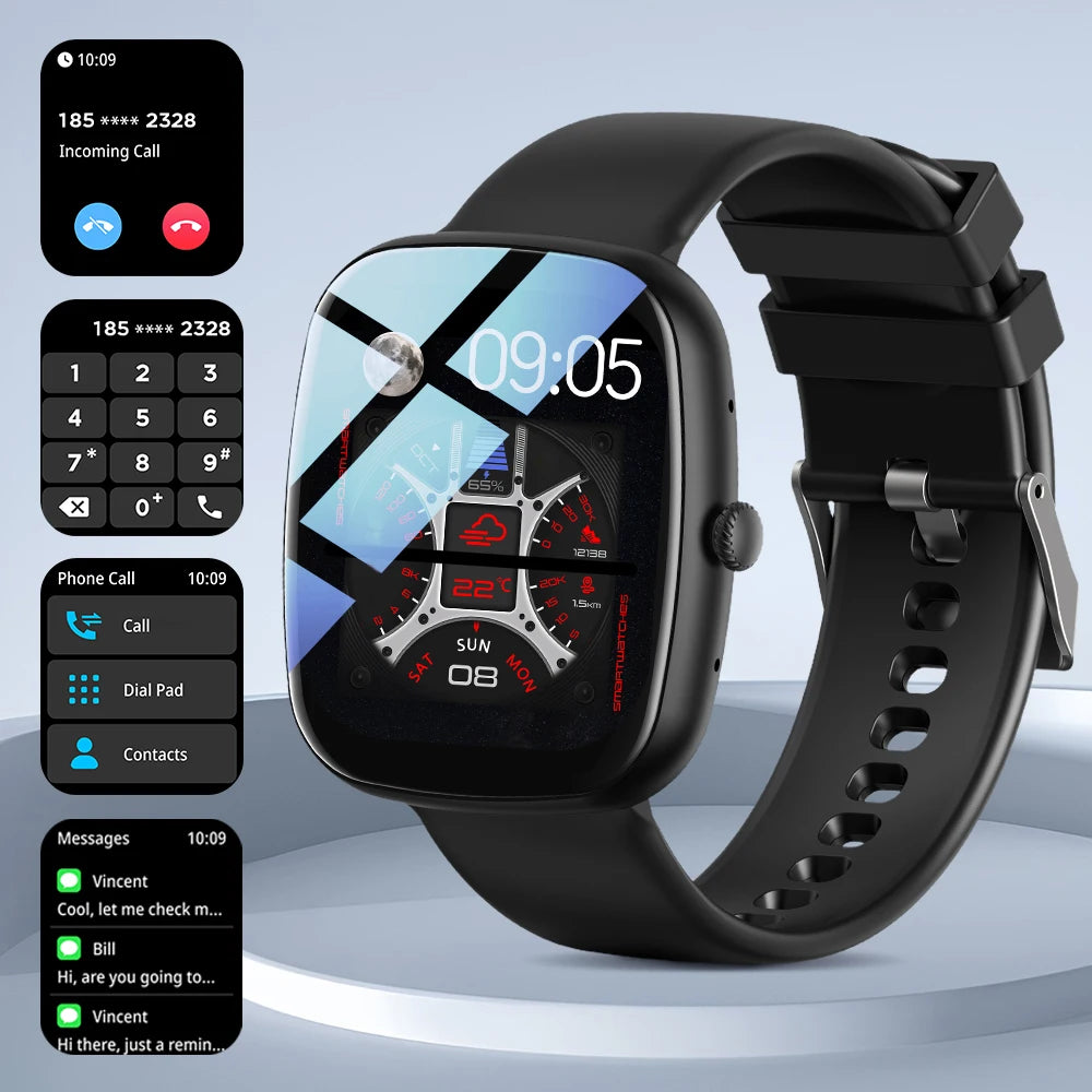 2024 NEW Smart Watch 1.83"  Full Touch Screen Sports Fitness Tracker with Call Function, Step & Calorie Counter Andiod and IOS