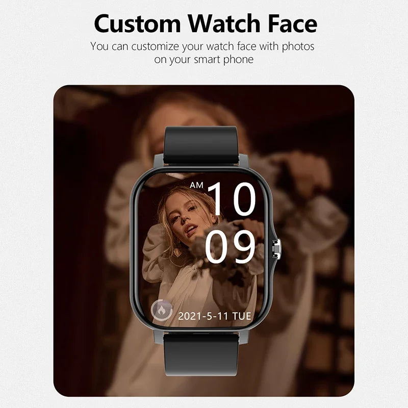 Smart Watch Android Phone 1.44''Inch Color Screen Bluetooth Call Smart Watch Women Men