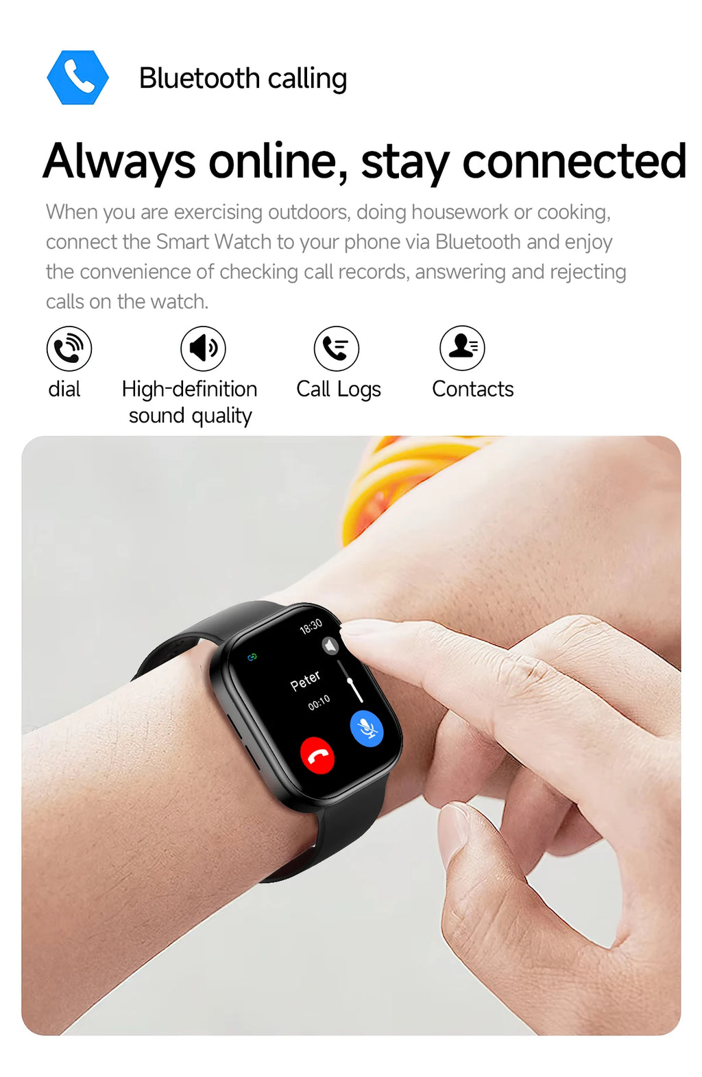 2026 NEW Smart Watch for Android/IOS 2.01“ HD Screen Health Monitoring Bluetooth Call Music Control Sport Watch for Men Women